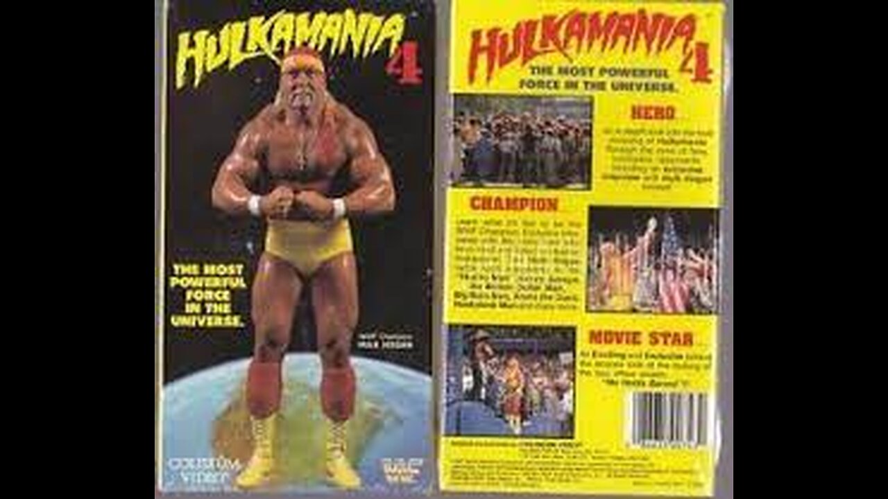 WWF Coliseum Video - Hulkamania 4 (VHS) - 1989 - **NOT ON PEACOCK**