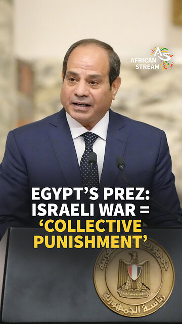 EGYPT’S PREZ: ISRAELI WAR = ‘COLLECTIVE PUNISHMENT’