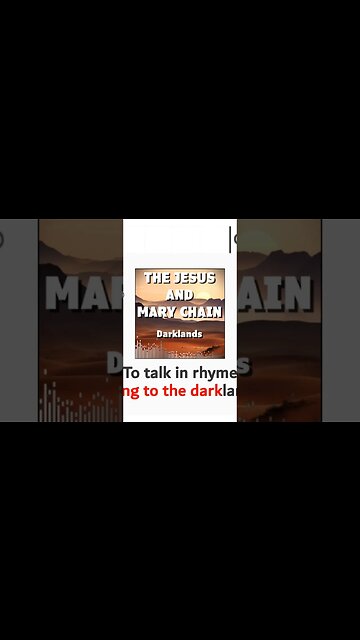 THE JESUS AND MARY CHAIN Darklands - Chords & Lyrics ♡