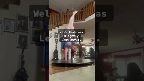 Big girl to big for pole lol