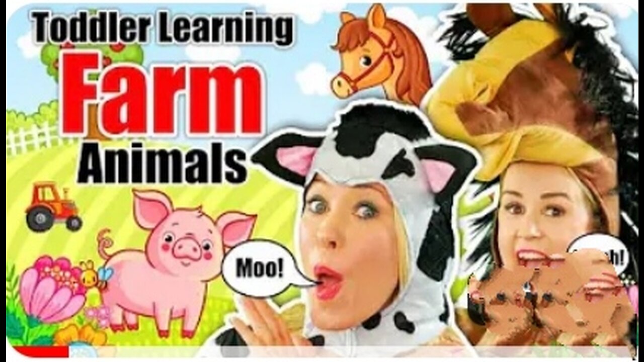 Farm Animals for Kids & Toddlers | Old MacDonald Had A Farm | Nursery Rhymes & Kids Songs