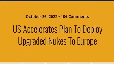 NEW NUKES TO EUROPE