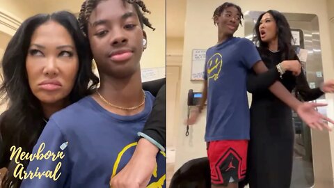 Kimora Lee Amazed At 13 Year Old Son Kenzo's Growth Spurt! 🙄