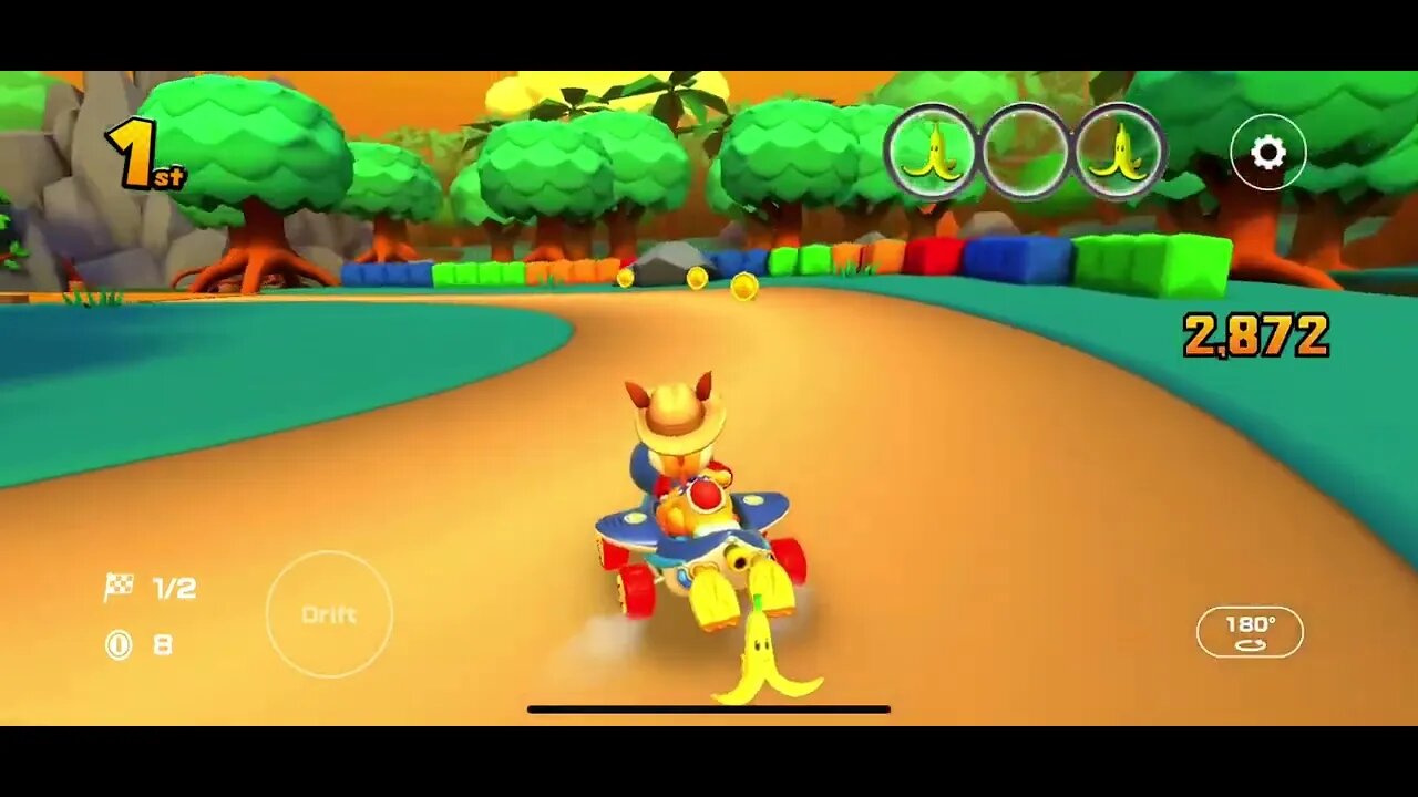 Mario Kart Tour - GBA Riverside Park R Gameplay