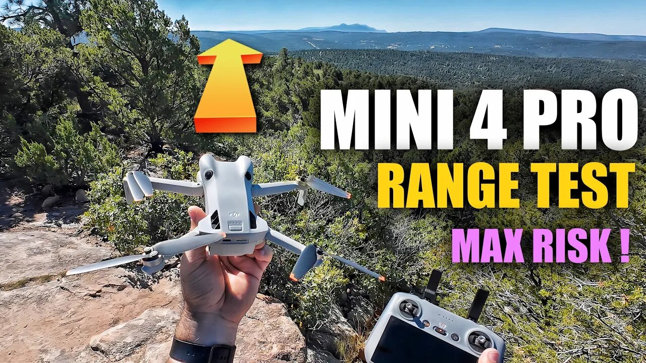 DJI Mini 4 Pro RANGE TEST - HOW FAR Will it GO?! - Fly More Combo PLUS Batteries and RC2