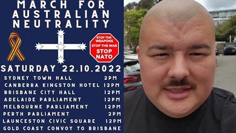 This Saturday we March for #AustralianNeutrality