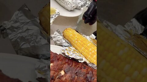 BBQ’d Ribs and Corn on the Cob #bbq #bbqlovers