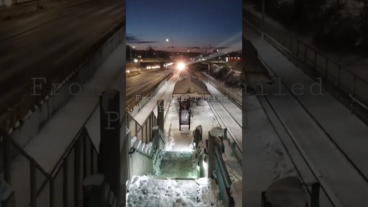 TriMet Can't Clear Ice & Snow The Failed State Of Portland Oregon USA | From THIS Portland