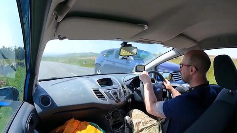 Driving to a phone tower in Dartmoor . Dartmoor 27th May 2023