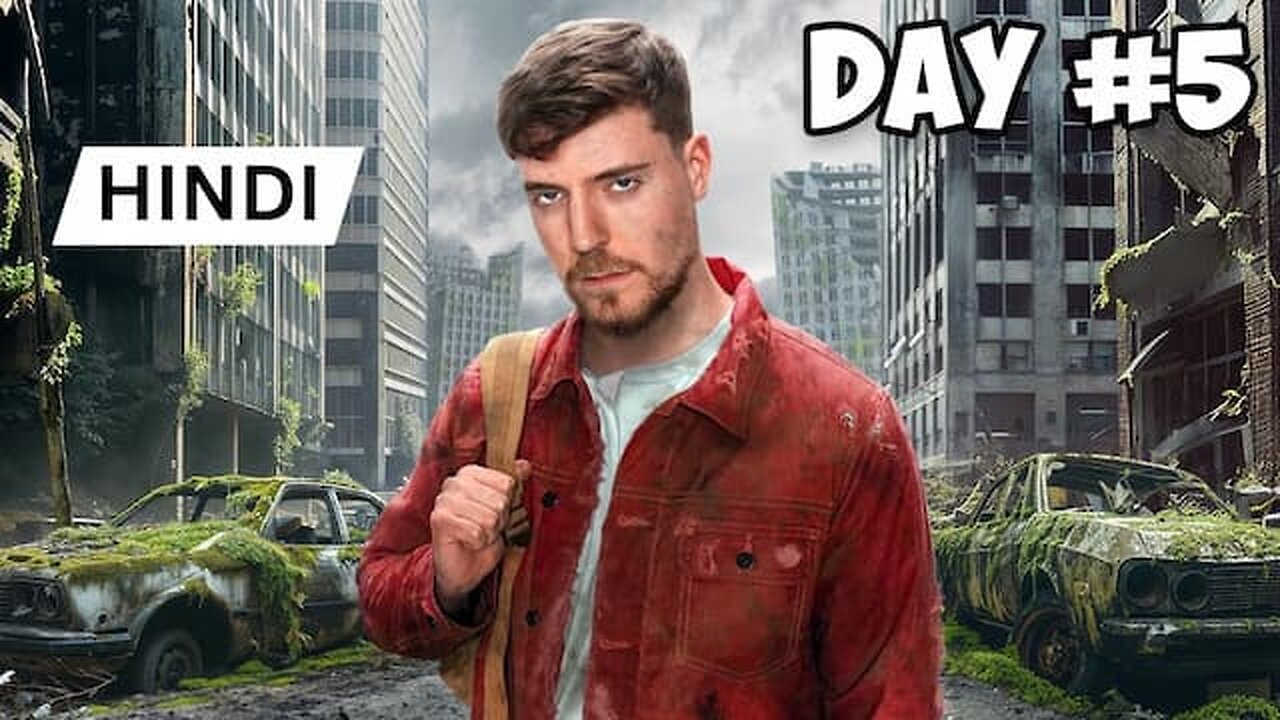 I Survived 7 Days In An Abandoned City ! New MrBeast Hindi ! MrBeast Hindi!