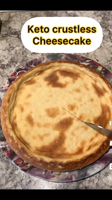 Keto Low carb crustless cheese cake recipe