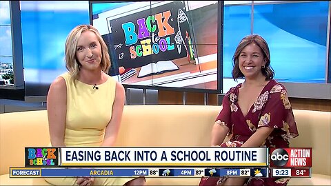 Easing your child back into school routine