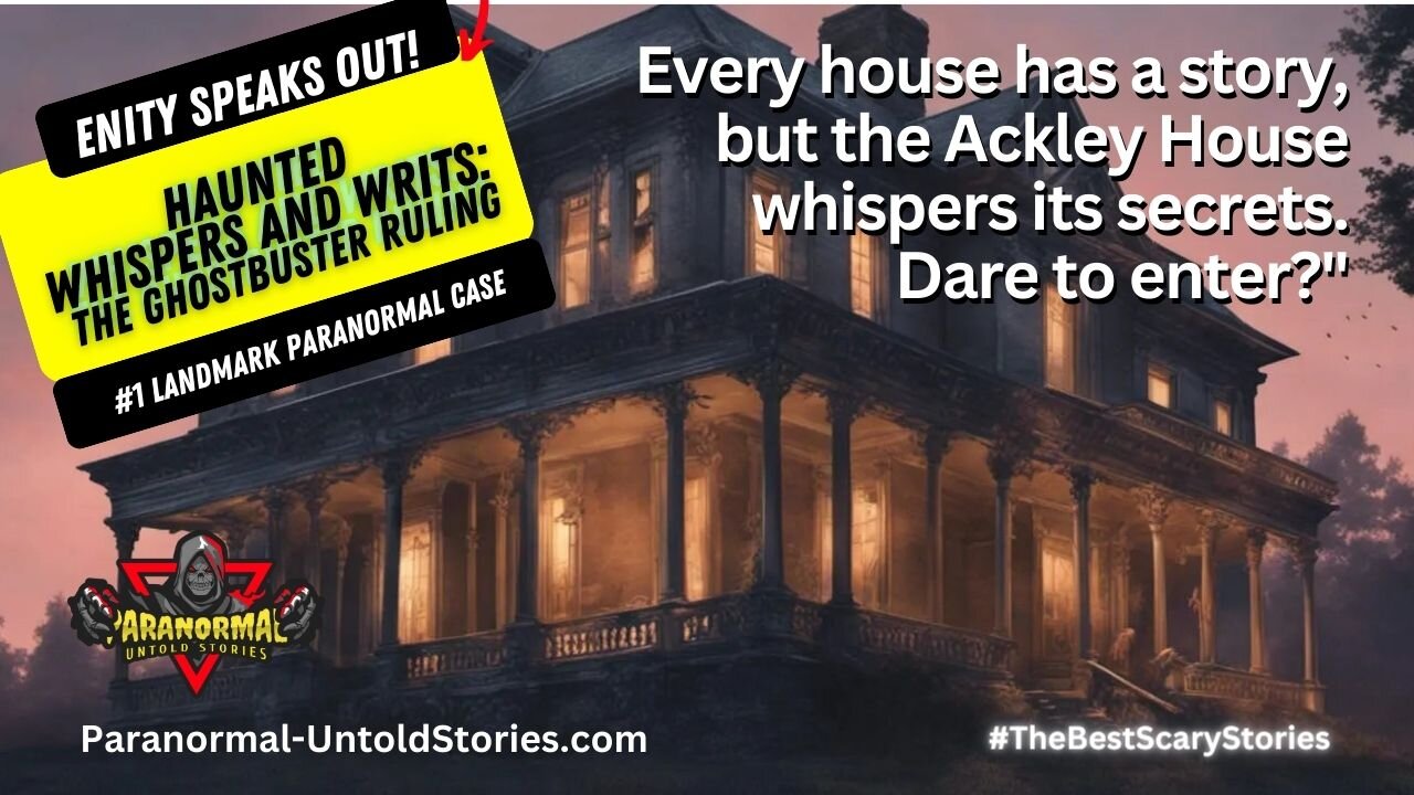 Ackley House Secrets: Haunting Whispers of a Paranormal Past | Ghostbusters Ruling #ghost #haunted