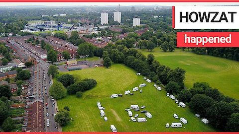 Around 100 travellers bowl up two days before England's World Cup semi-final