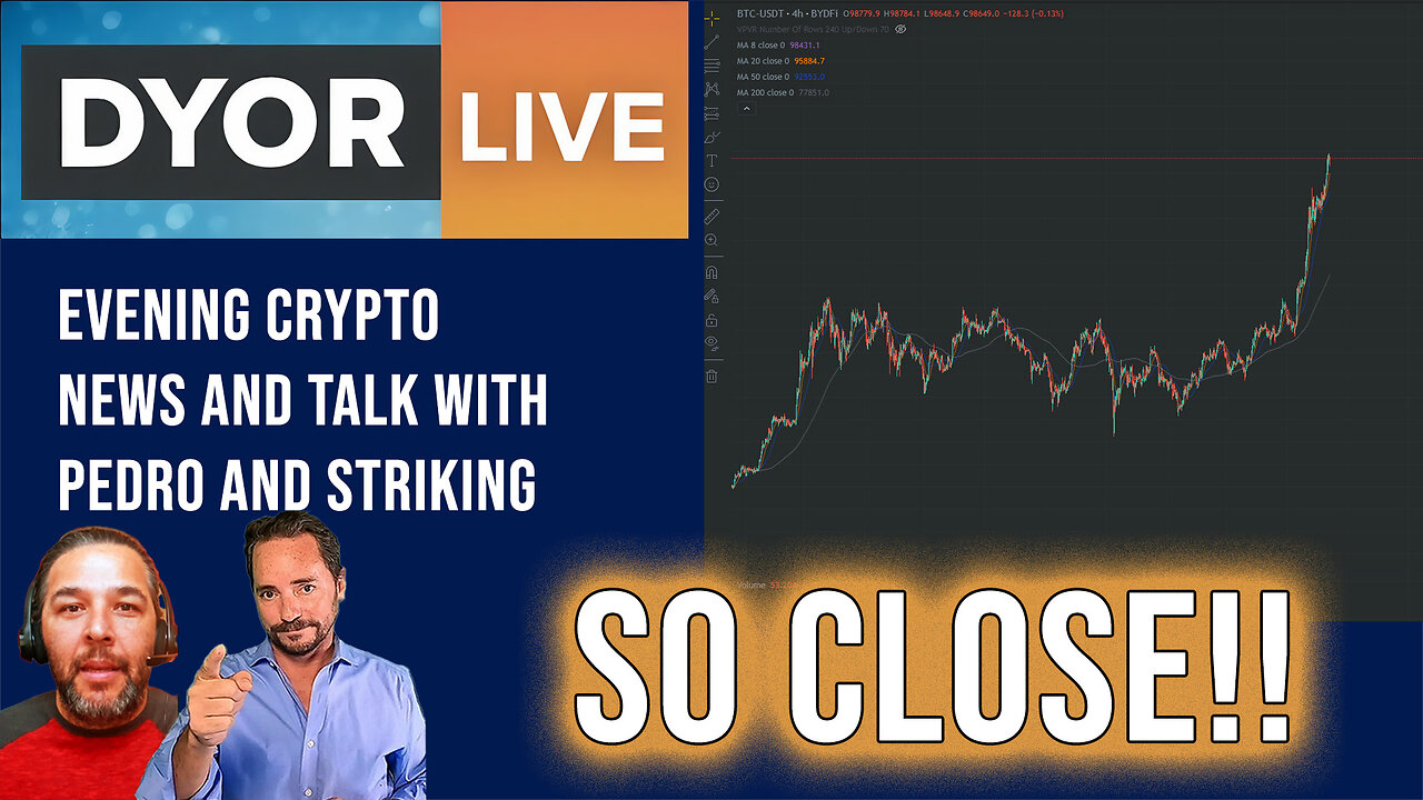 DYOR Live: So Close to 100k BTC