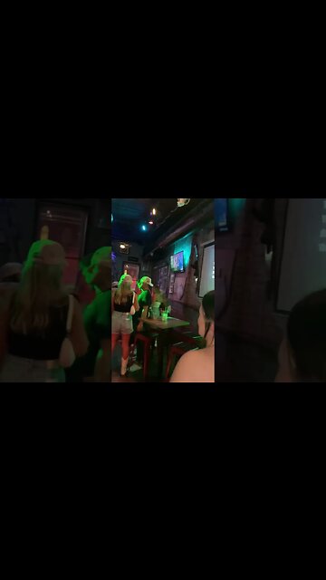 Girls singing Karaoke