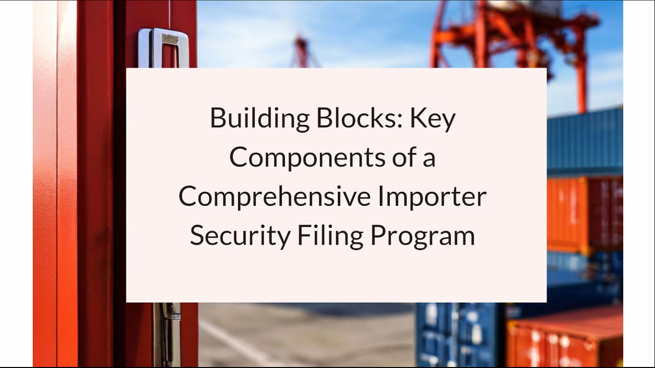 Essential Elements of an Effective ISF Program