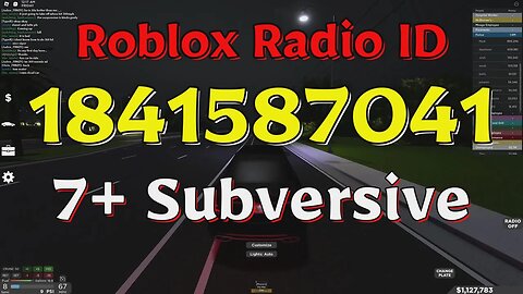 Subversive Roblox Radio Codes/IDs