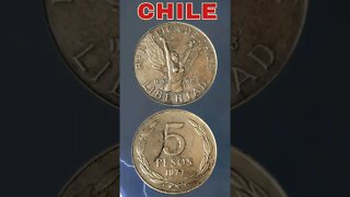 Chile 5 Pesos 1977.#shorts #coinnotesz #viral