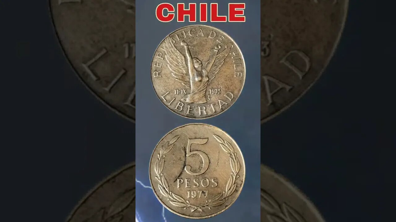 Chile 5 Pesos 1977.#shorts #coinnotesz #viral