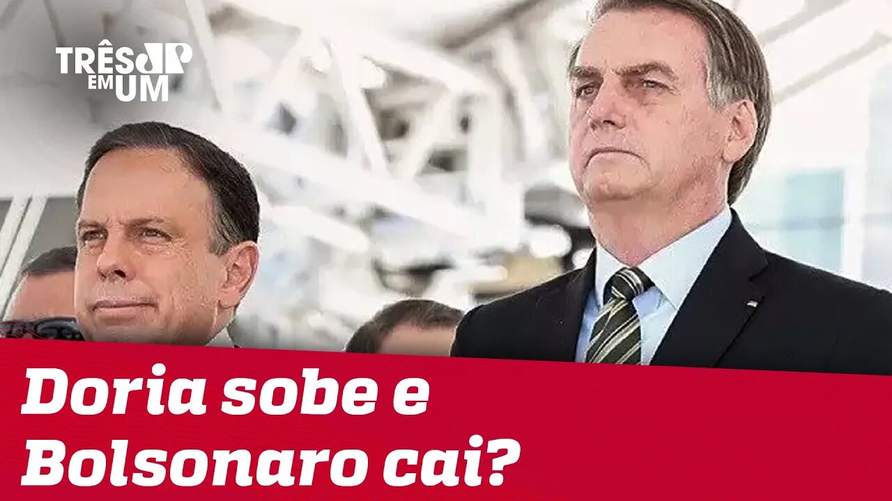 Aprovação da Coronavac impacta índices de Doria e Bolsonaro