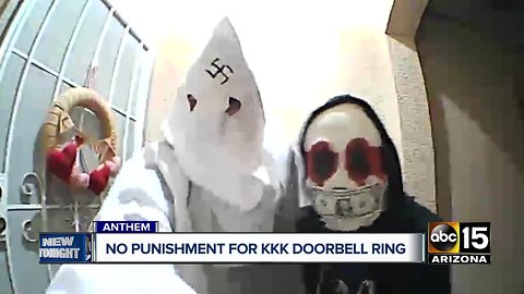 No punishment for KKK doorbell ring