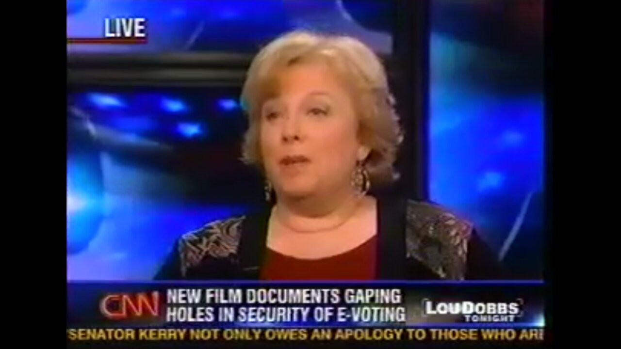 Beverly Harris on Lou Dobbs CNN circa 2005 on election machine fraud.