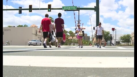 Some pedestrians ignore safety improvements at dangerous intersections