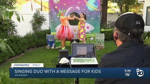 Escondido singing duo with message for kids