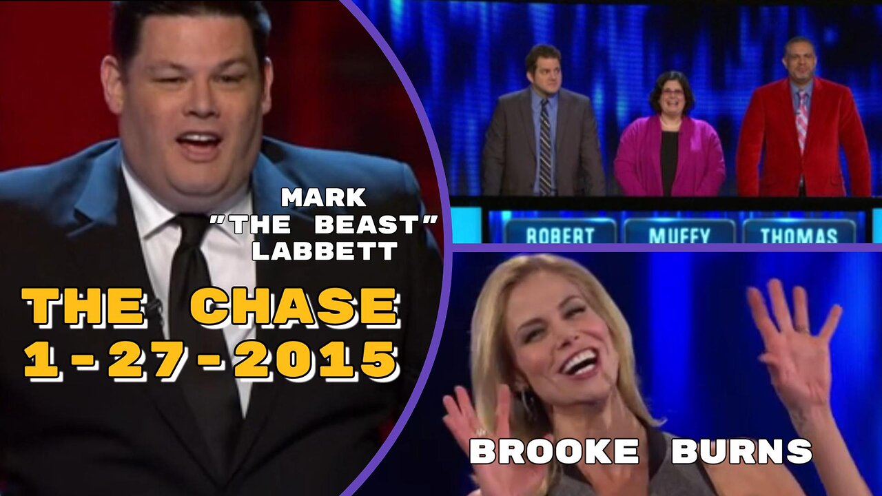 Mark "The Beast" Labbett | Brooke Burns | The Chase 1-27-2015 | Full episode | Game shows