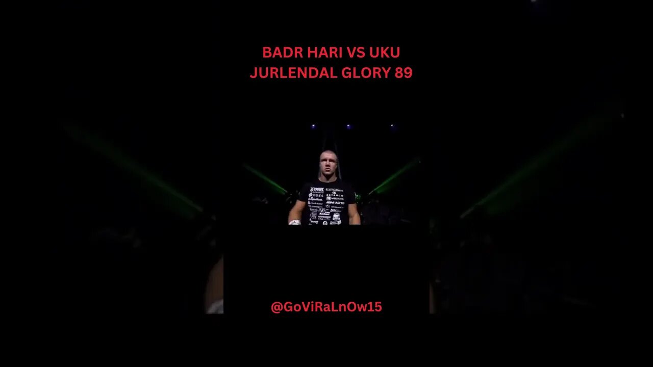 Badr Hari vs Uku Jurlendal: Clash of the Titans at Glory 89!#viralvideo #badrhari #glorykickboxing