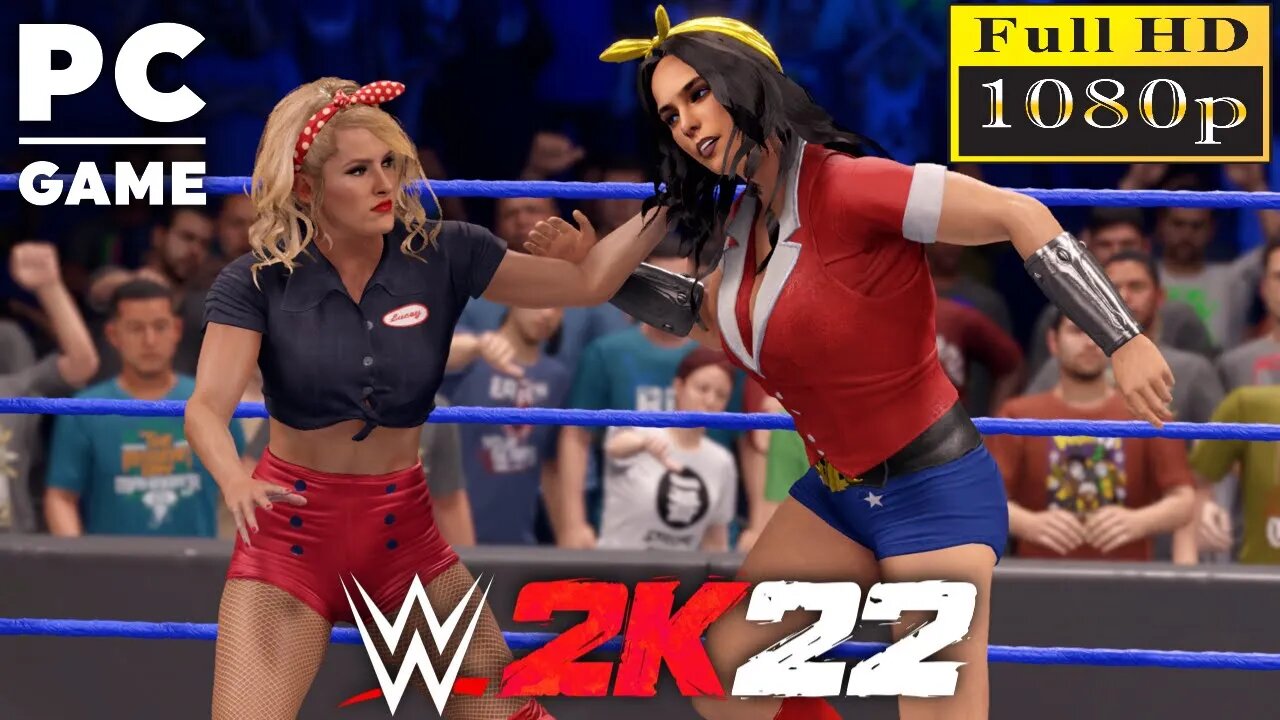 WWE 2K22 | WONDER WOMAN V LACEY EVANS! | Requested 2 Out Of 3 Falls Match [60 FPS PC]