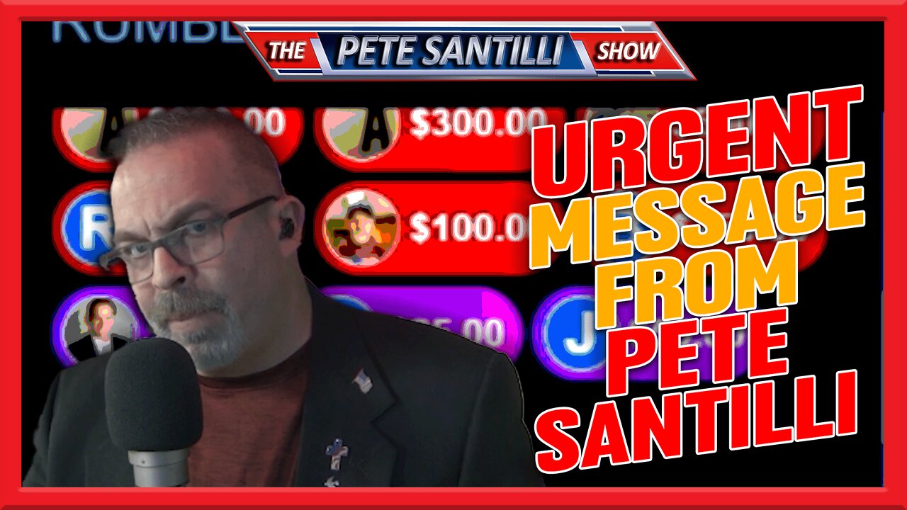 TECTONIC SHIFT OCCURRED THIS MORNING - URGENT ANNOUNCEMENT FROM PETE SANTILLI