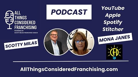 Scotty Milas' All Things Considered Franchising Podcast w/ Mona Janes of Creative Funding by Design