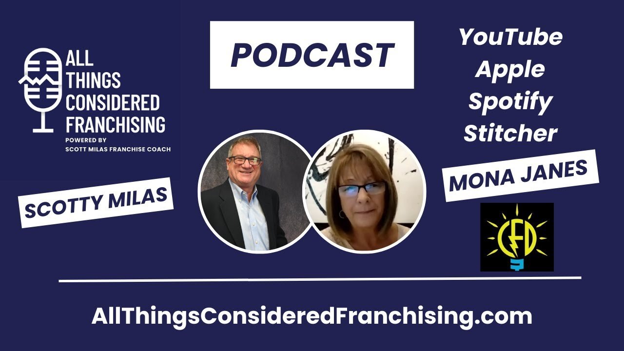 Scotty Milas' All Things Considered Franchising Podcast w/ Mona Janes of Creative Funding by Design