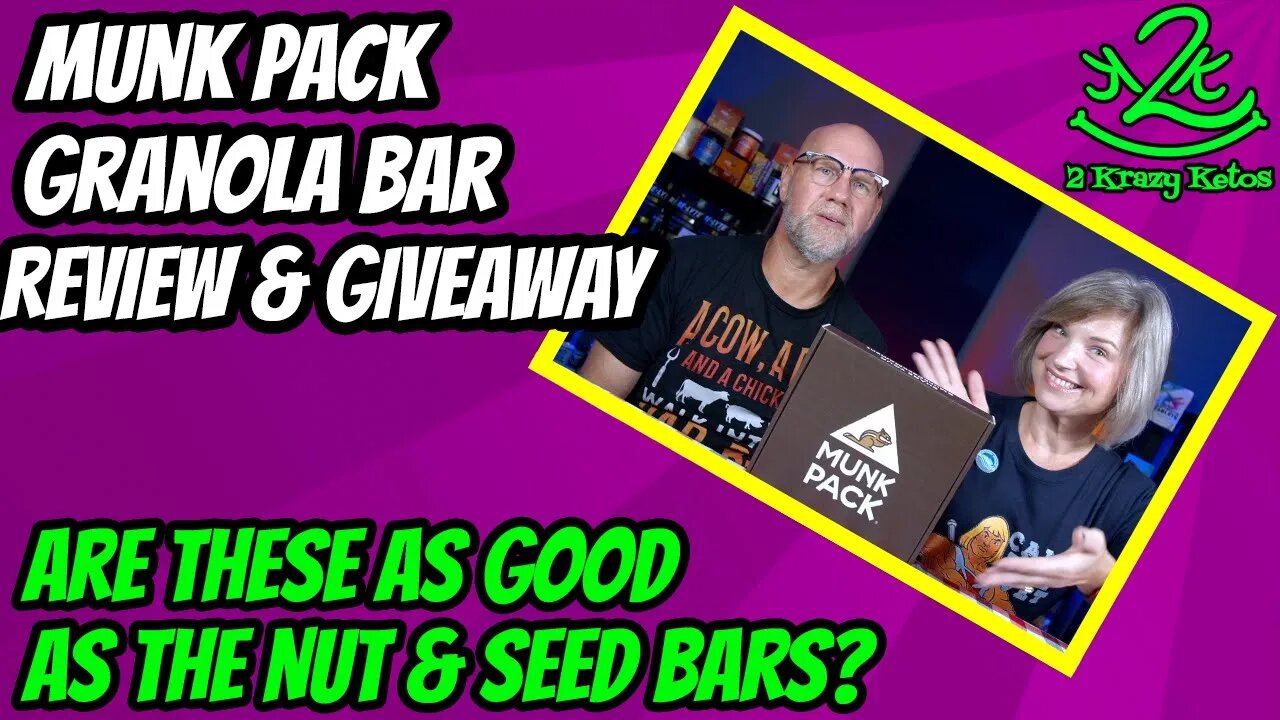 Munk Pack Granola Bar review and giveaway