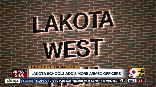 Lakota West adds 8 more armed officers