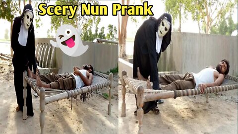 Scery Nun Ghost prank On Freind 👻🤣🤣 Ghost prank video