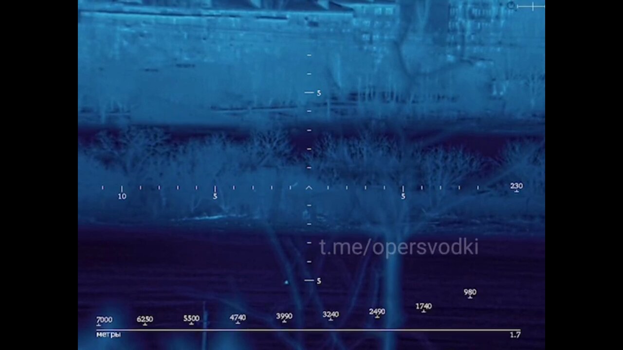 Ukrainian troops in the trees are hit with something big at night