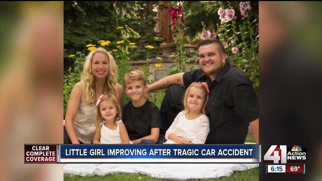 Family says girl injured in crash now talking