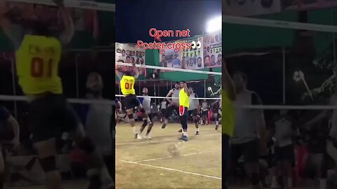 Open net poster cross shot👀 match link in description 👇