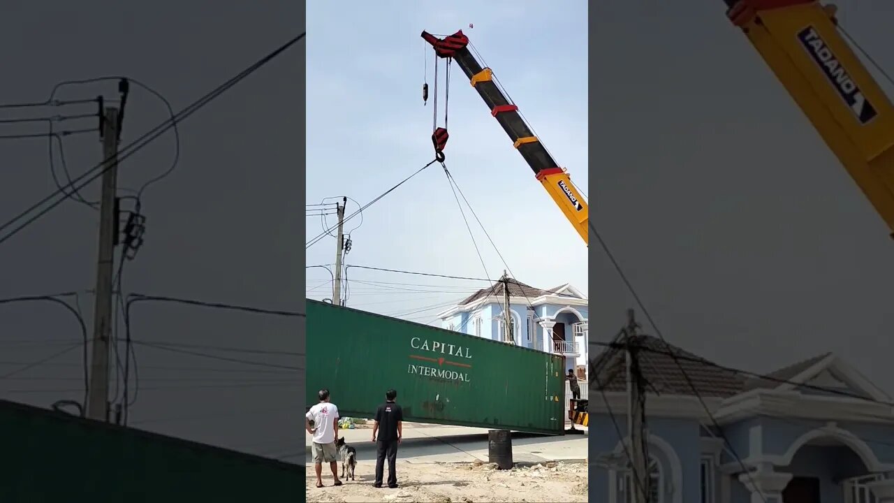 Crane and Container