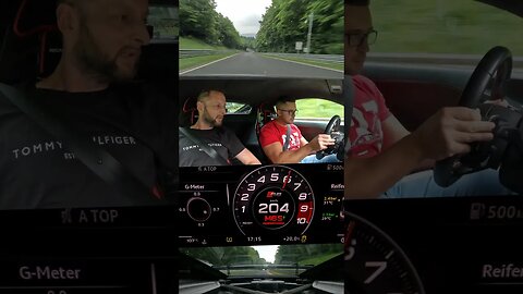 822 hp Audi R8 V10 FLYING through Green Hell