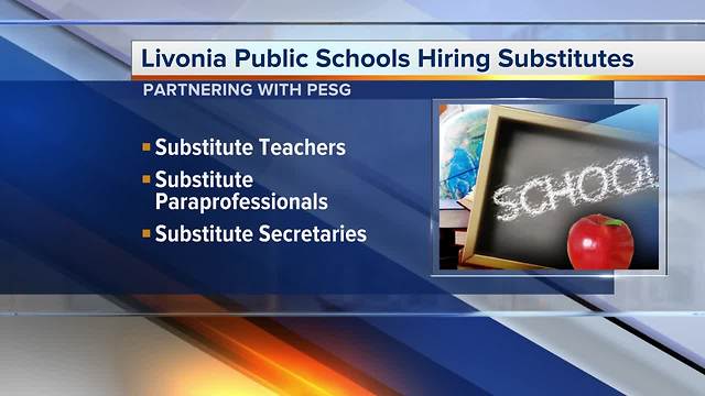 Livonia Public Schools hiring substitutes