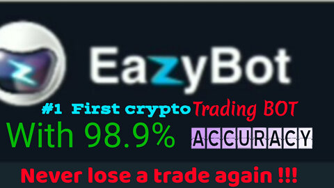 First crypto bot with 98.9% accuracy// never lose a trade again ( cryptocurrency )