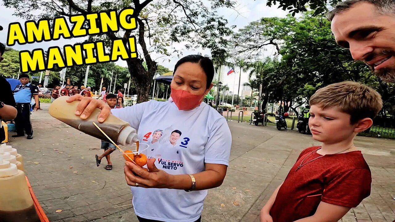 First Impressions of Manila, Philippines 🇵🇭 | Intramuros Walking Tour | Filipino Street Food