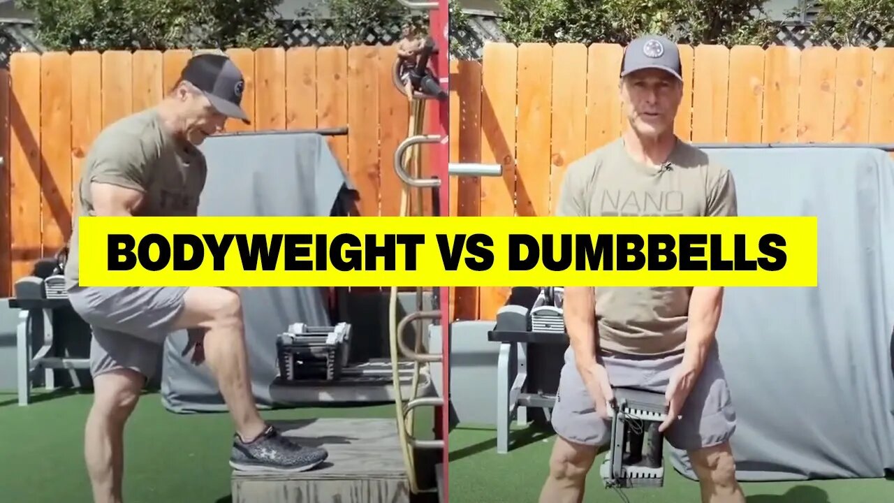 Best HOME Leg Workout | Bodyweight vs Dumbbells