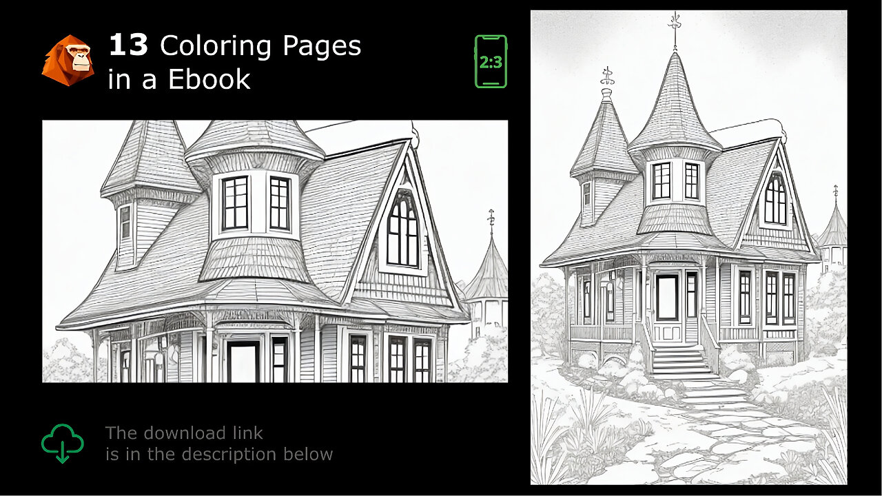 Explore the Magic of Homes 13 Coloring Pages in an Ebook