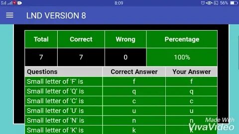 Identify small letters, LND Practice for grade 3 students