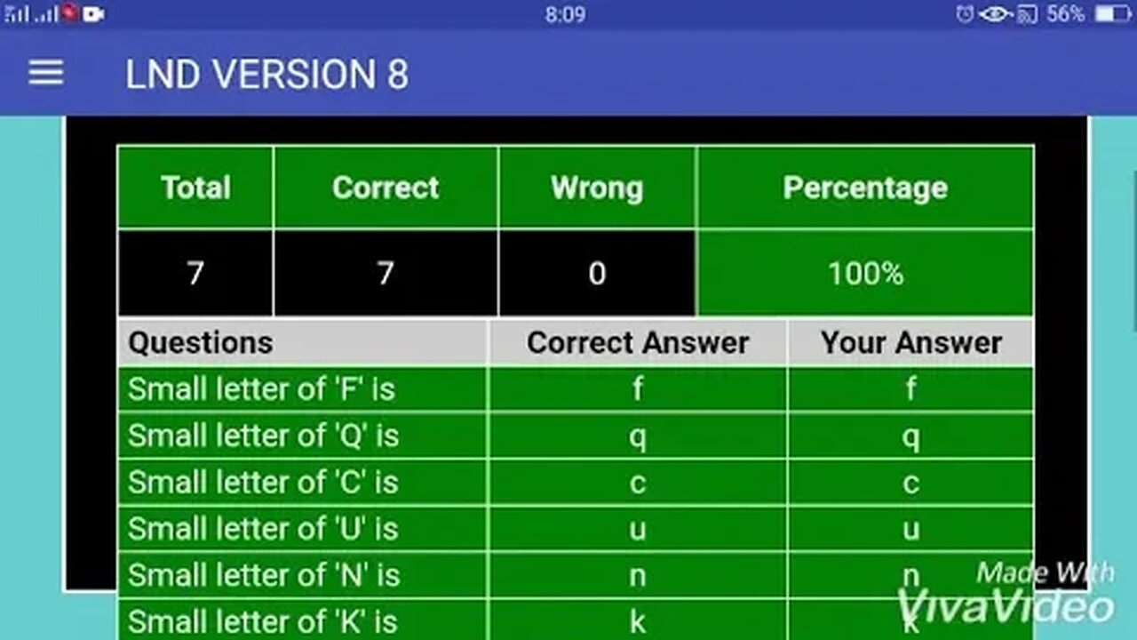 Identify small letters, LND Practice for grade 3 students